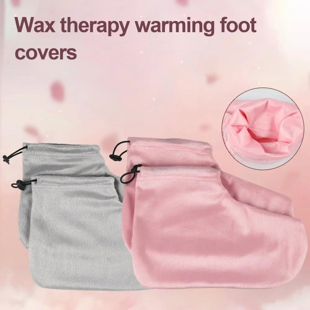 Wax Foot Socks Winter Spa Paraffin Wax Therapy Set Gloves Booties Liners for Hot Adjustable Portable Foot Hand Treatment Winter