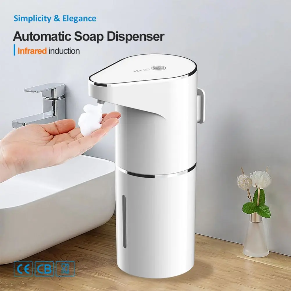 Gentle Foam Shampoo Dispenser Touchless Rgb Light Soap Dispenser with Induction 3-stage Foam Pump for Automatic for Shower