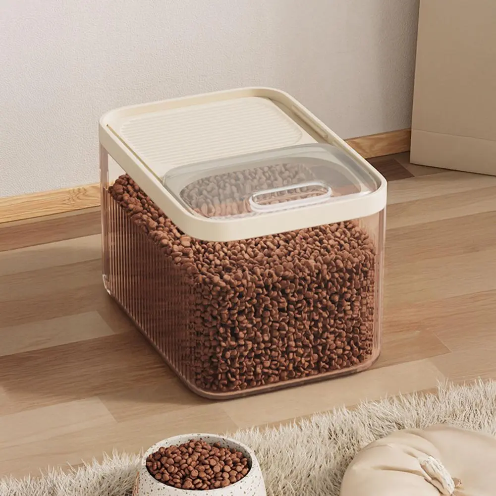 Pet Food Storage Container Capacity Grain Storage Barrel with Built-in Measuring Cup Airtight Cover for Pet Food for Efficient