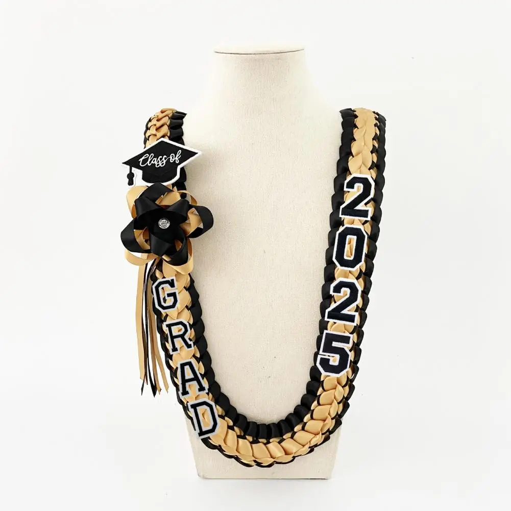 Braided Graduation Rope Class of 2025 Graduation Accessories Braided Ribbon Lei Necklace Honor Cords with for Grad for Bachelor