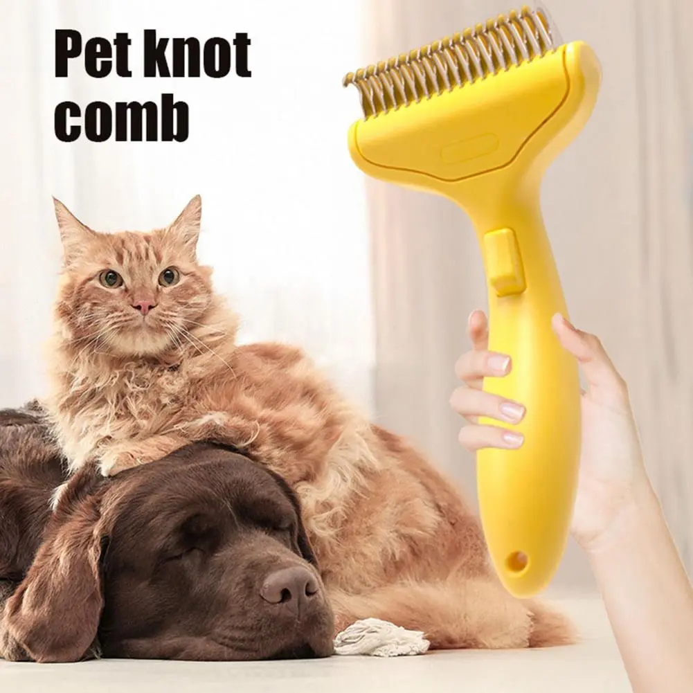 Pet Deshedding Brush Professional Pet Grooming Tools Set for Dogs Cats Undercoat Rake Dematting Comb Shedding Remover Brush