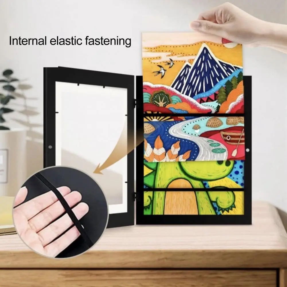 Child Artist Display Frame Children's Artwork Display Frame for Wall Front Opening Kids Art Frames for Oil Paintings for Kids'