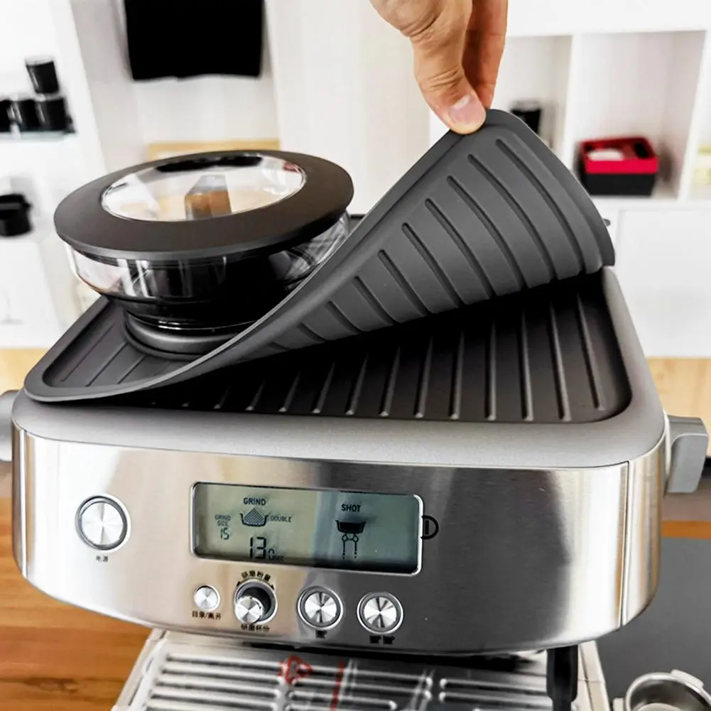 Machine Washable Espresso Mat Coffee Bar Essentials Silicone Accessories Set for Breville 870/880 Espresso Machines Anti-scratch