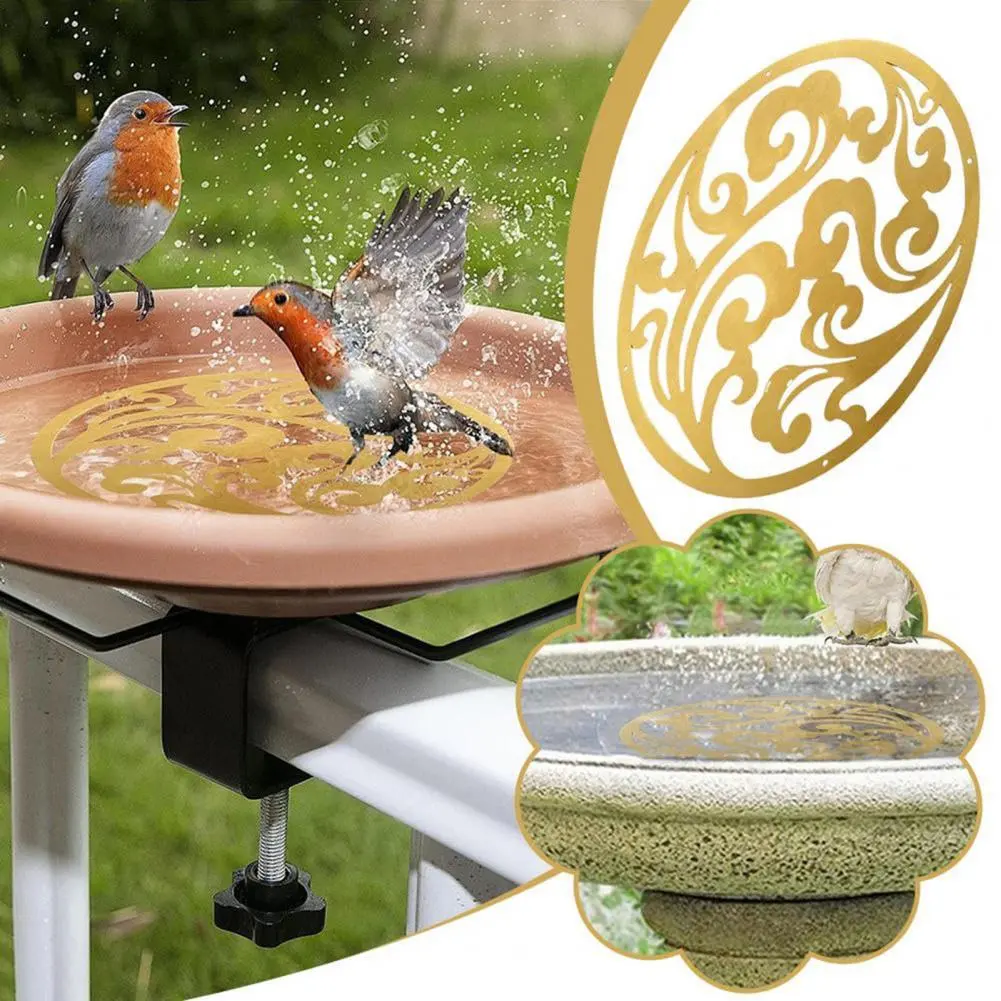 Harmless Birds Bath Conditions Rust-proof Disc Purification Plate for Birds Bath Outdoor Pet Supplies Safe Water for Tree