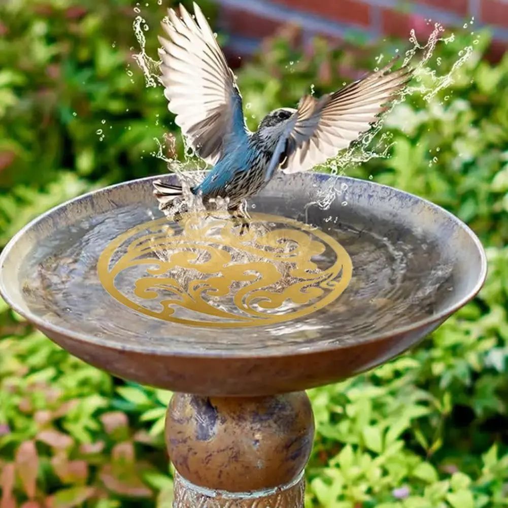 Harmless Birds Bath Conditions Rust-proof Disc Purification Plate for Birds Bath Outdoor Pet Supplies Safe Water for Tree