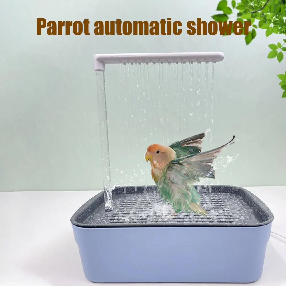 Durable Parrot Bath Electric Parrot Bathtub with Circulating Water Multifunctional Birds Shower for Lovebird for Cockatiel