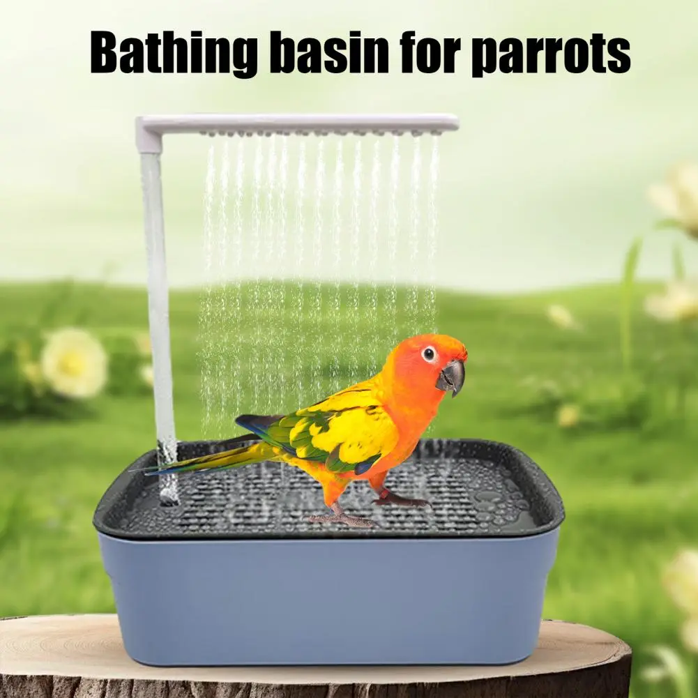 Durable Parrot Bath Electric Parrot Bathtub with Circulating Water Multifunctional Birds Shower for Lovebird for Cockatiel