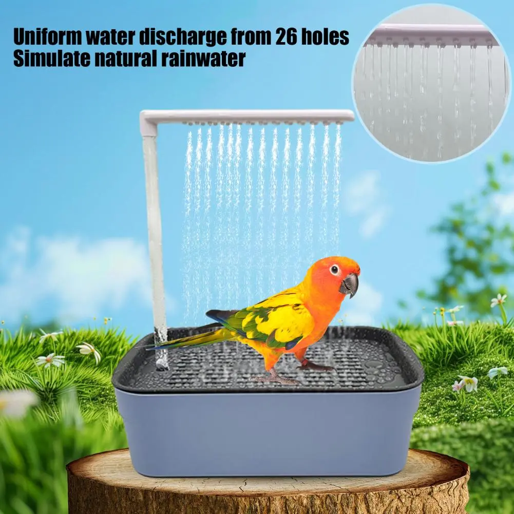 Durable Parrot Bath Electric Parrot Bathtub with Circulating Water Multifunctional Birds Shower for Lovebird for Cockatiel