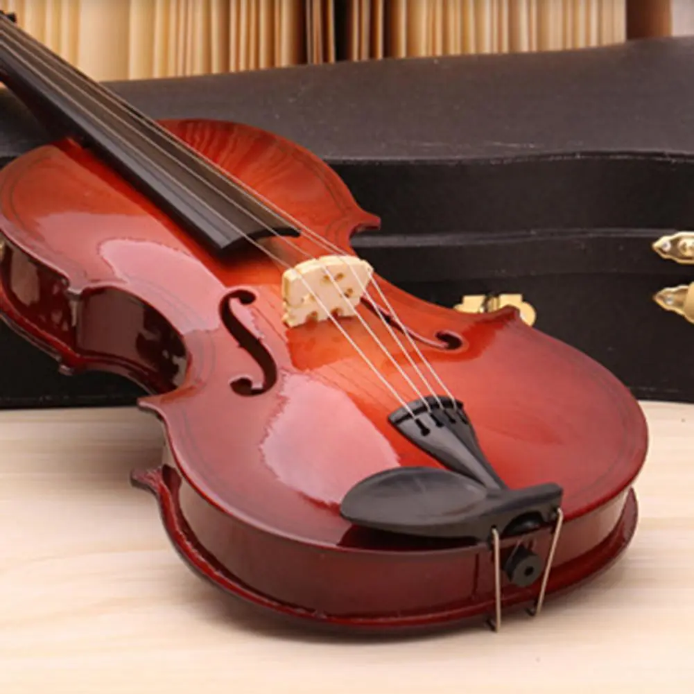 Realistic Violin Figurine Elegant Violin Ornament with Realistic Details Delicate Touch for Music Lovers Home Decor Enthusiasts