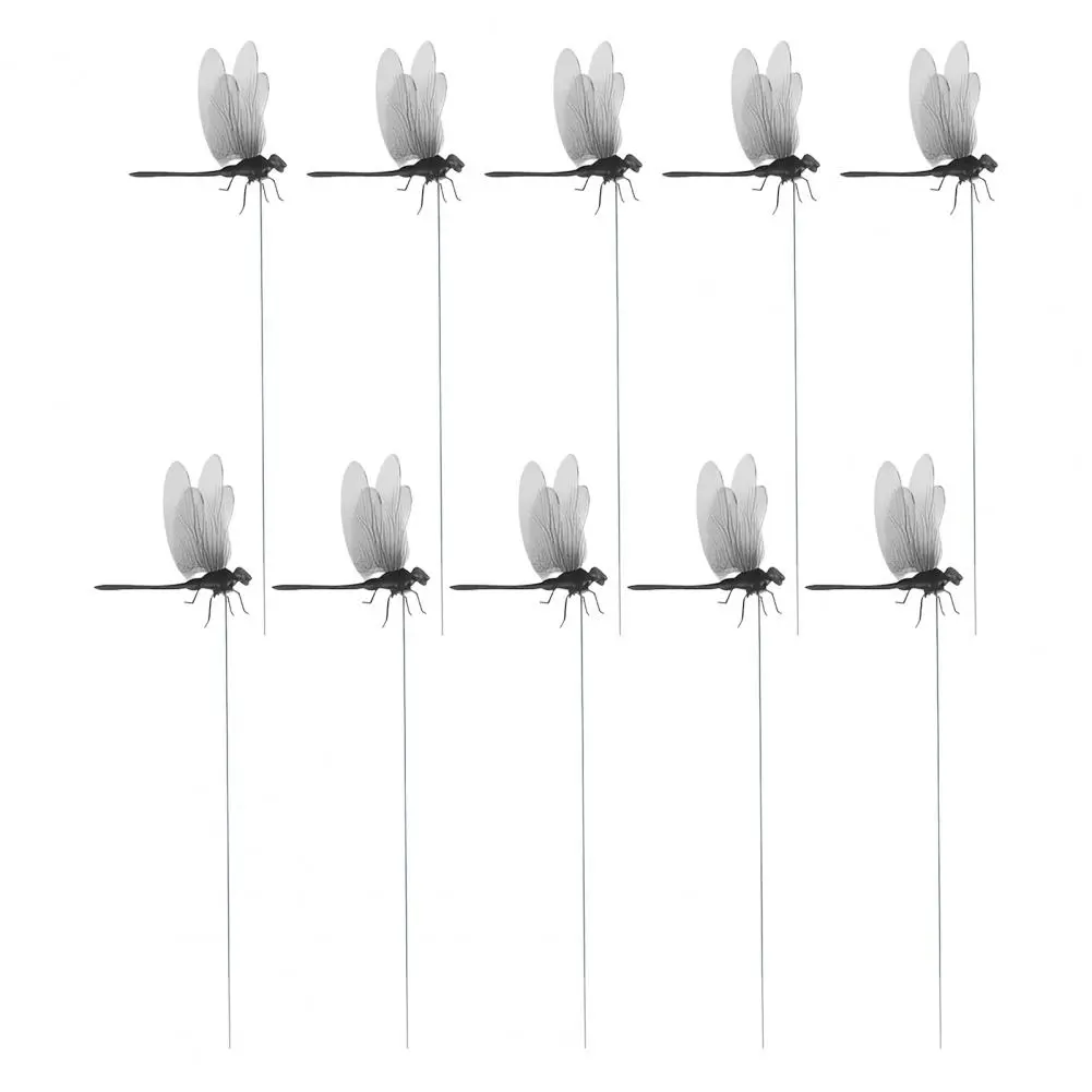 Adjustable Dragonfly Stake 3d Dragonfly Garden Stakes for Indoor Outdoor Plant Decor Dragonfly Decoration for Window for Outdoor