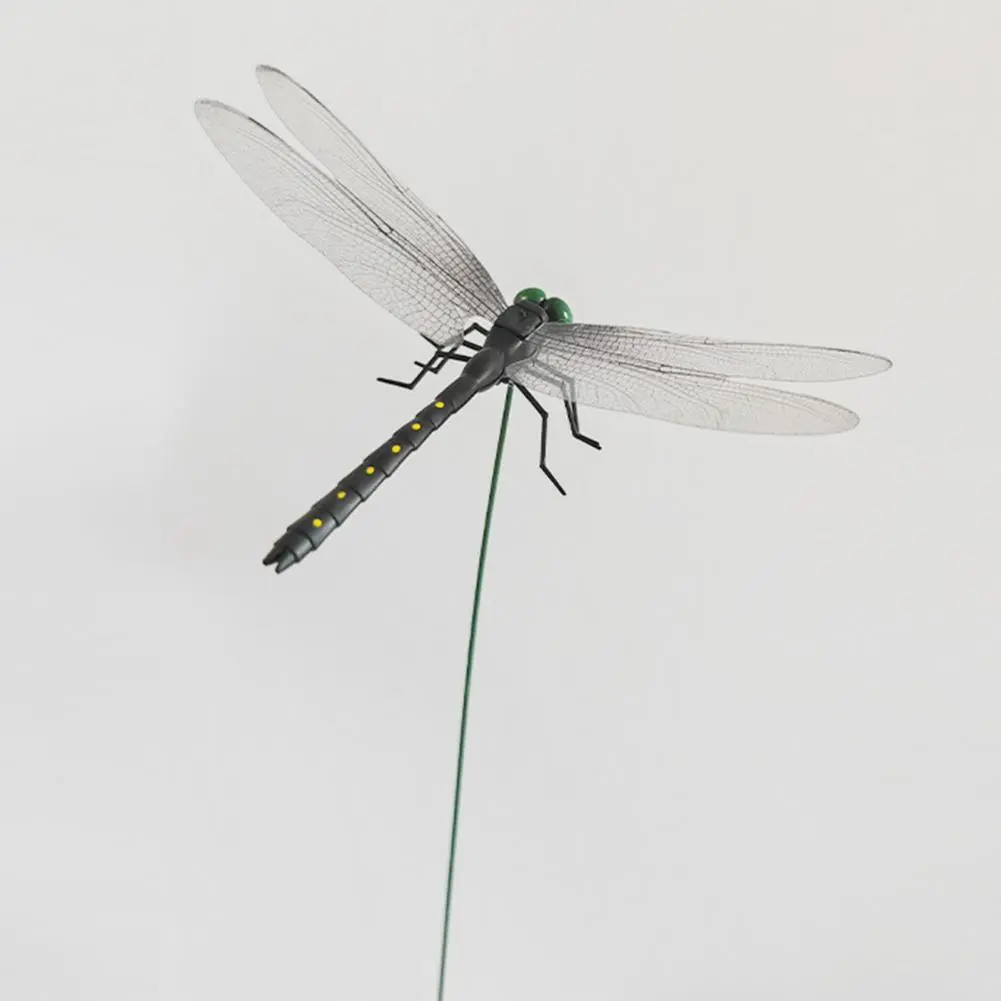 Adjustable Dragonfly Stake 3d Dragonfly Garden Stakes for Indoor Outdoor Plant Decor Dragonfly Decoration for Window for Outdoor