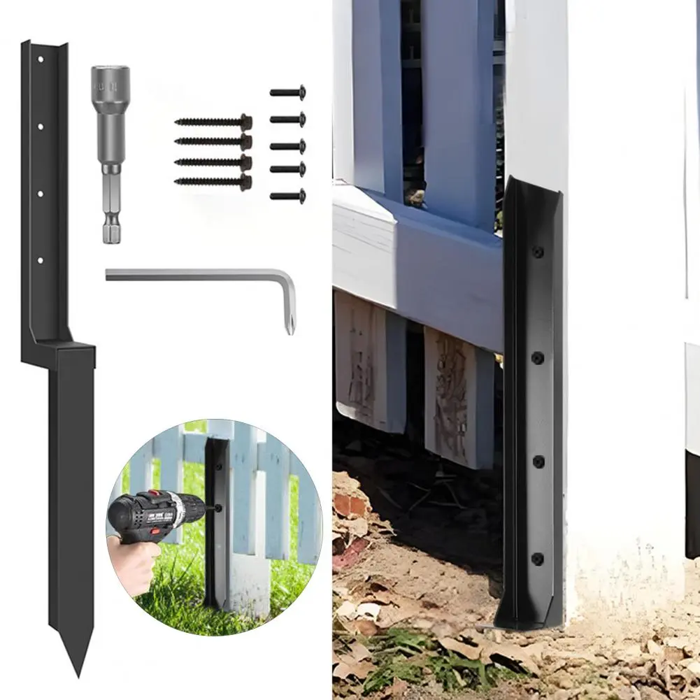 Heavy Duty Steel Column Repair Kit Heavy Duty Steel Fence Post Repair Kit for Enhanced Stability Easy Installation for Stronger