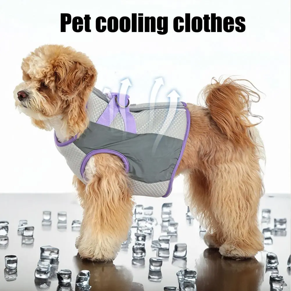 Lightweight Pet Clothing Adjustable Reflective Dog Vest for Summer Outdoor Activities Harness for Small Medium Dogs for Pets