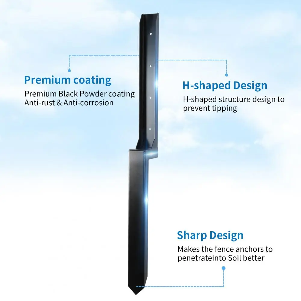 Heavy Duty Steel Column Repair Kit Heavy Duty Steel Fence Post Repair Kit for Enhanced Stability Easy Installation for Stronger