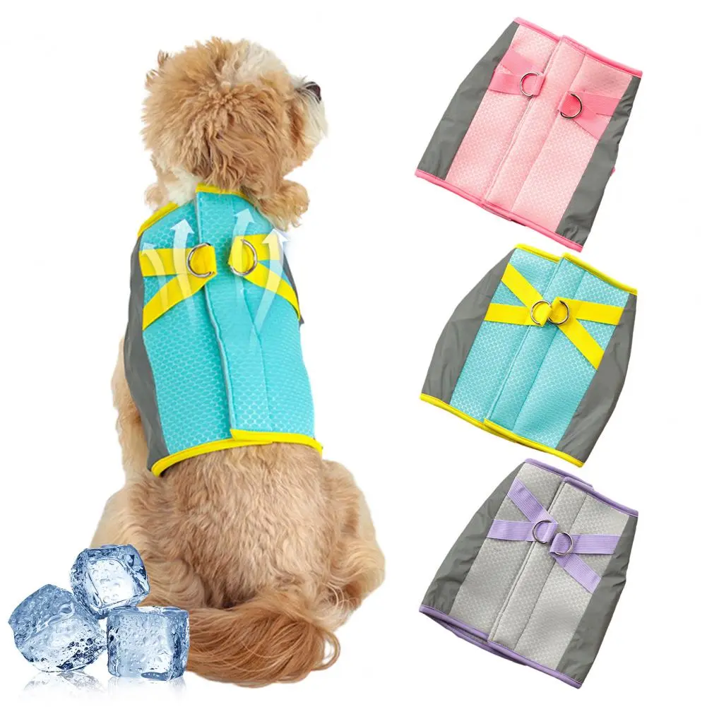 Lightweight Pet Clothing Adjustable Reflective Dog Vest for Summer Outdoor Activities Harness for Small Medium Dogs for Pets