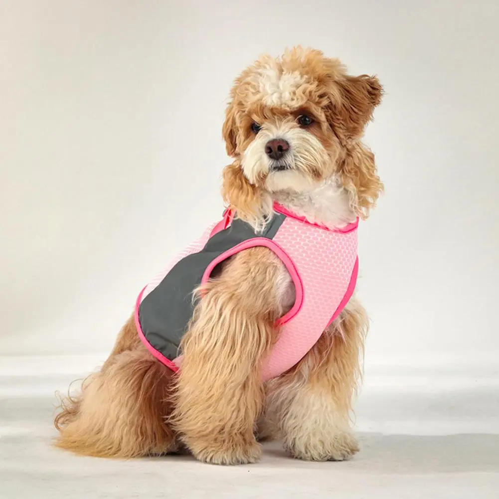Lightweight Pet Clothing Adjustable Reflective Dog Vest for Summer Outdoor Activities Harness for Small Medium Dogs for Pets
