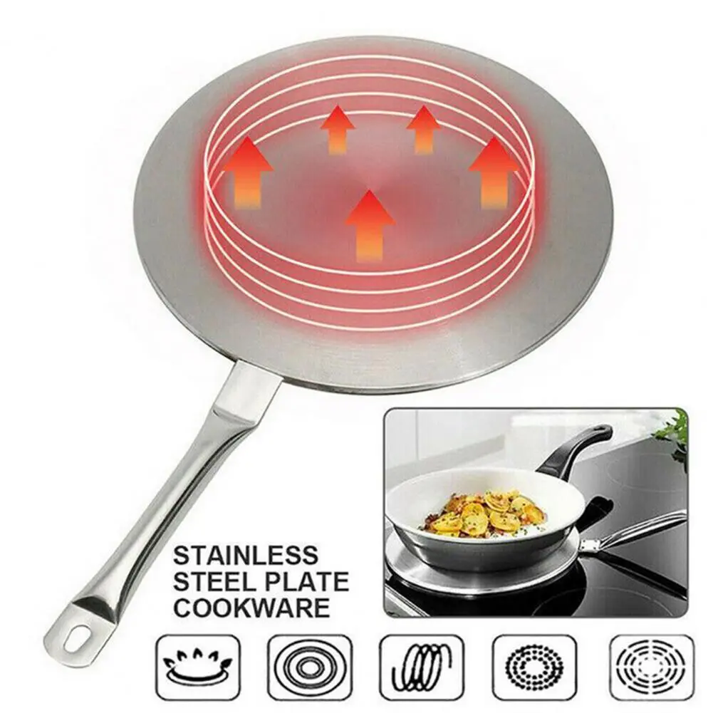 Heat Conduction Plate Round Cooking Heat Conduction Plate Non-slip Design Kitchen Ware Insulation Board for Making Soup