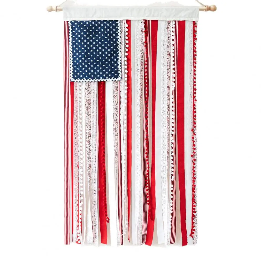 Holiday Party Decor American Flag Banner Patriotic Day Decor for Independence Day Celebration Indoor Outdoor Hanging for Home