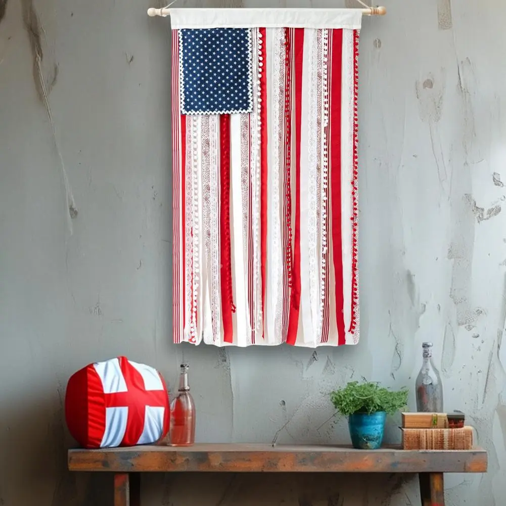 Holiday Party Decor American Flag Banner Patriotic Day Decor for Independence Day Celebration Indoor Outdoor Hanging for Home