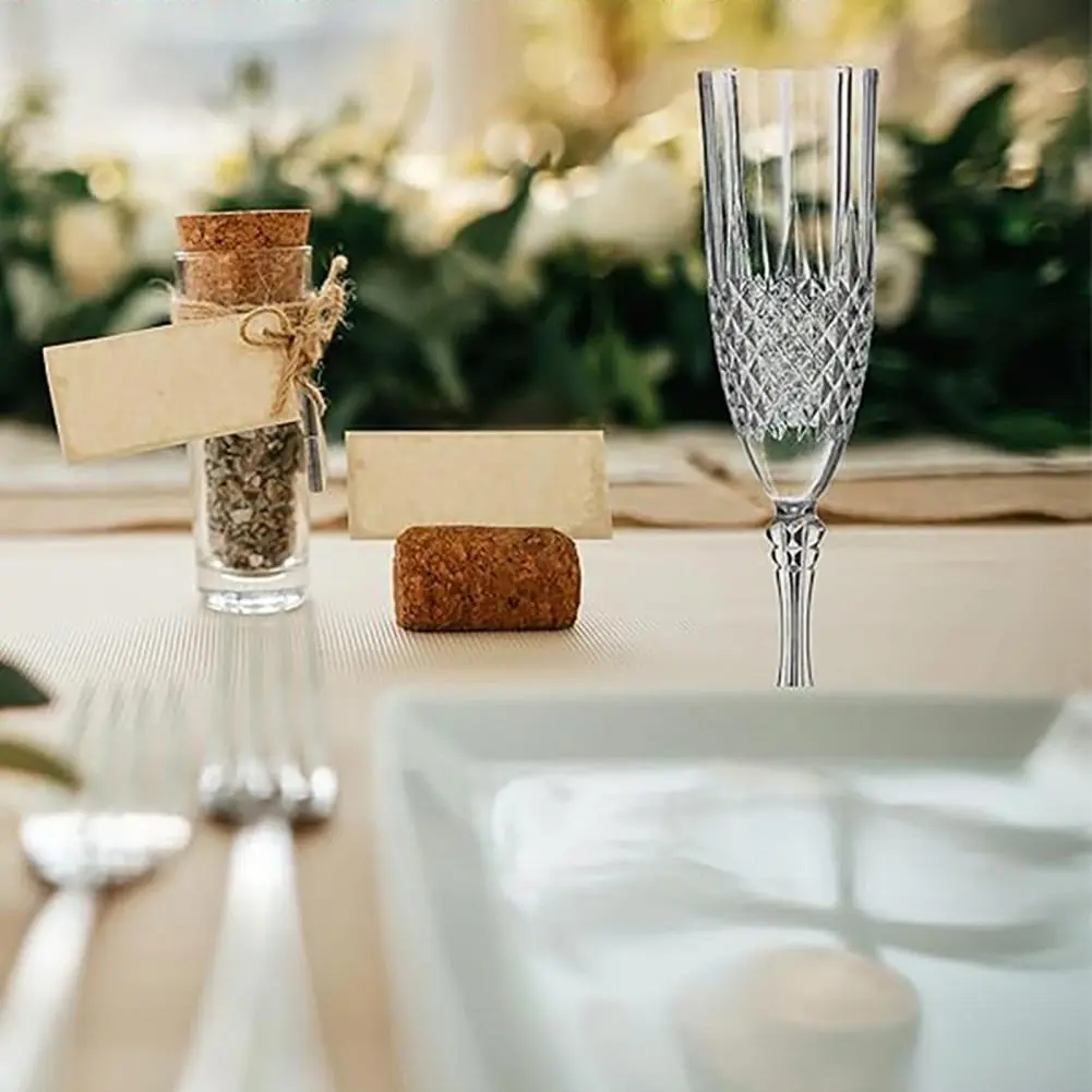 Transparent Plastic Wine Glasses Elegant Shatterproof Plastic Champagne Flutes for Weddings Parties for Toasting for Bachelor