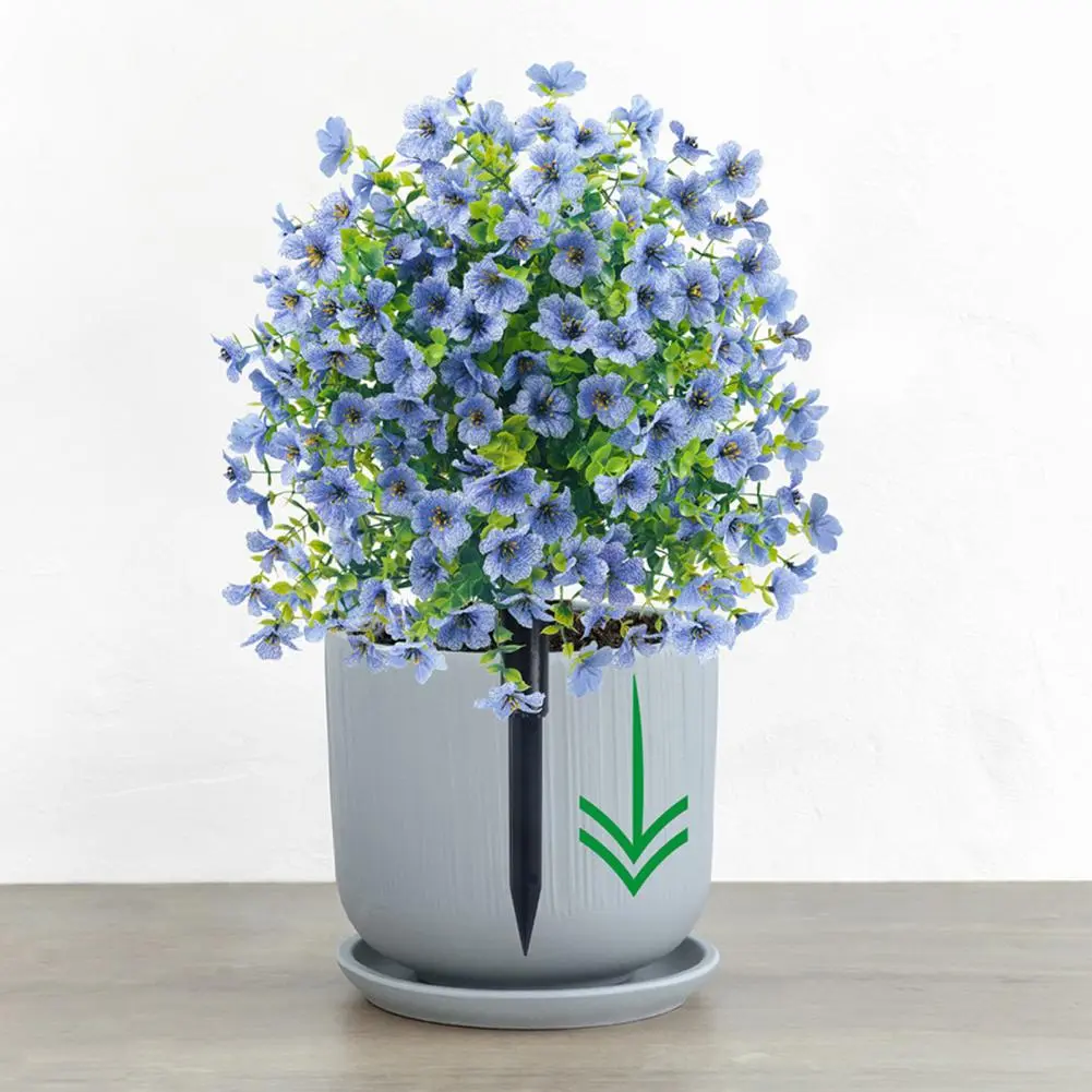 Waterproof Artificial Plants for Garden Realistic Artificial Violets Plant Yard Decor Set of 2 Green for Outdoor for Garden