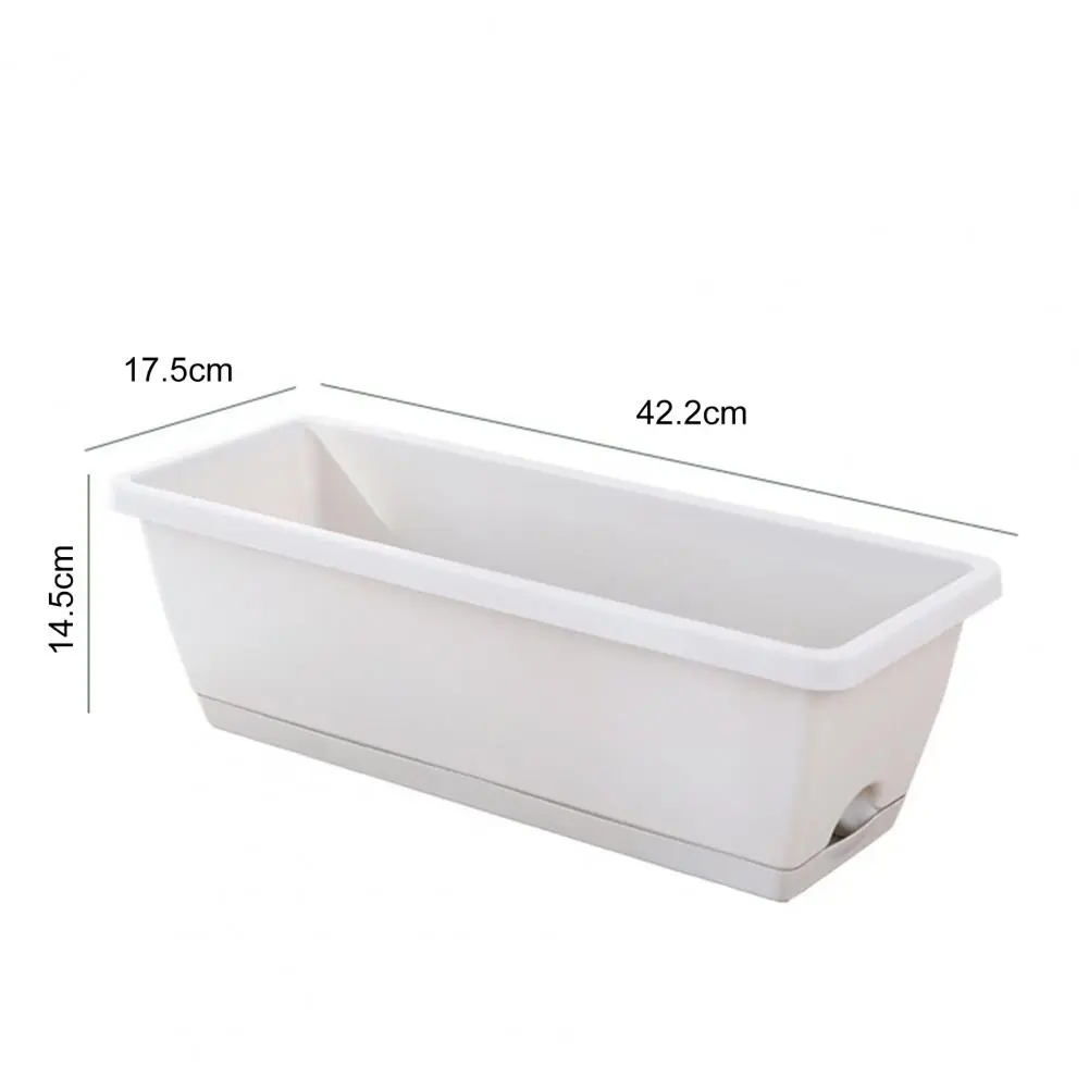 Durable Vegetable Planter Long-Lasting Shatterproof Reusable Rectangular Planter Multipurpose