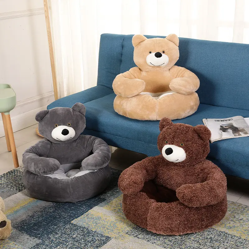 Dog Sofa Bed Fluffy Accessories Large Pet Beds Bad Basket Small Pets Dogs Mat Supplies Puppy Products Medium Cats Kennel Baskets