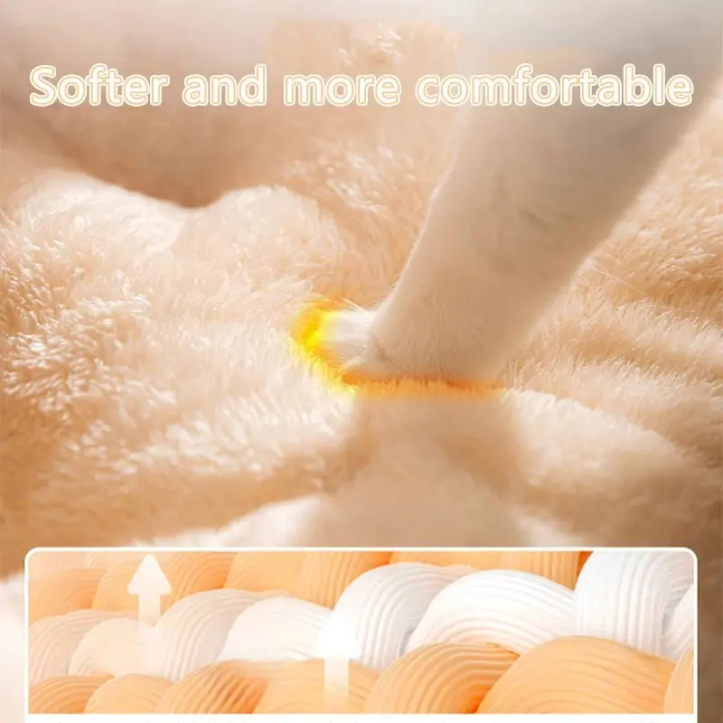 Bed for Cats Winter Warm Foldable Accessories Cushions Pet Kitten Dog Mat Houses Basket Goods Things Puppy Habitats Supplies All
