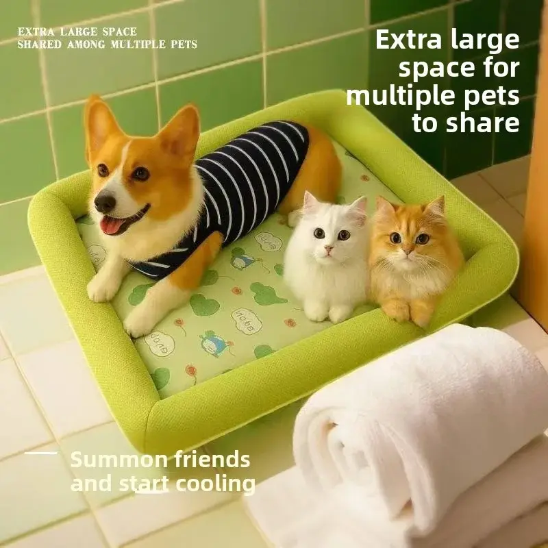 Summer for Dogs Large Breeds Cooling Mat Dog Accessories Bed Golden Retriever Big Baby Beds Small Petty Supplies Pets Home Sofa