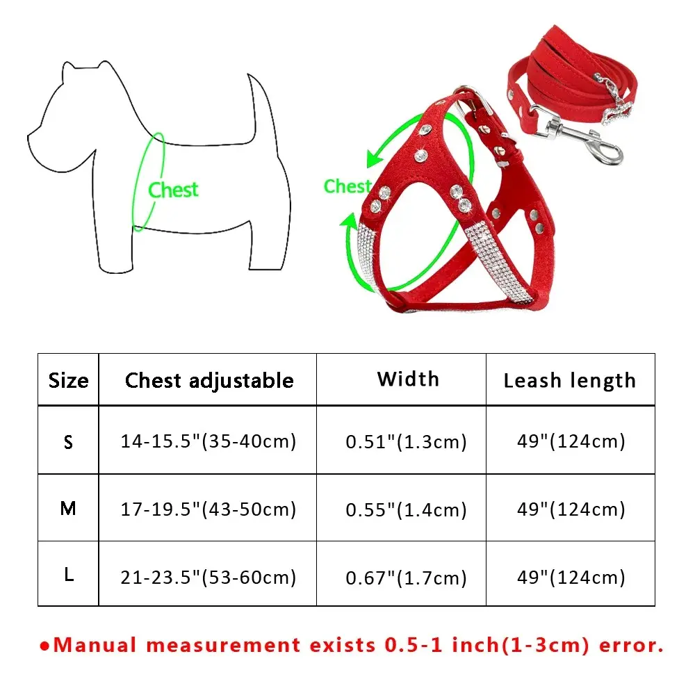 Pet Supplies Tactical Vest Dog Leash Collars Chest Dogs Accessories Things Products Collar Harness Pets Cats Small Puppy Big