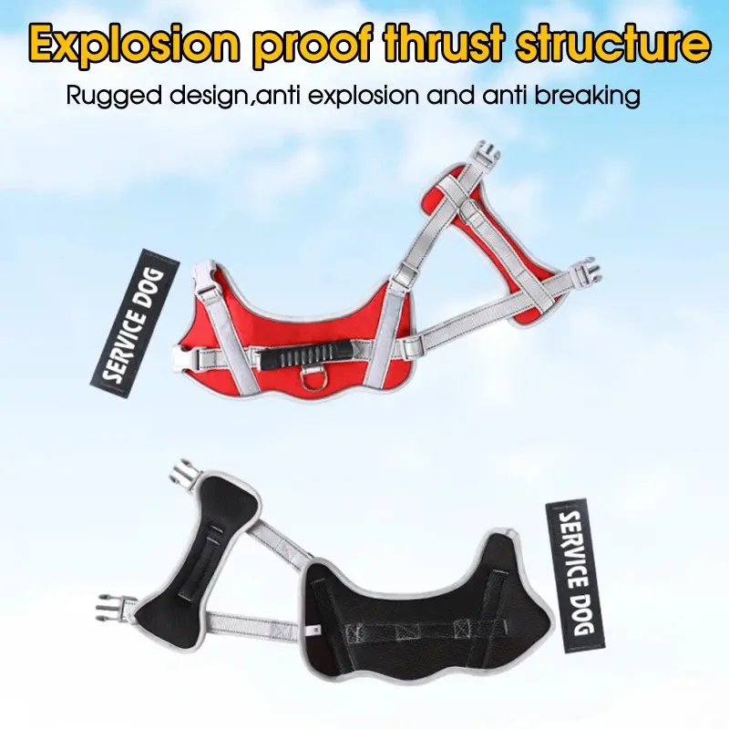 Big Dog Harness Collar for Dogs Cats Pet Products Accessories Small Supplies Chest Things Puppy Collars Pets Tactical Vest Leash