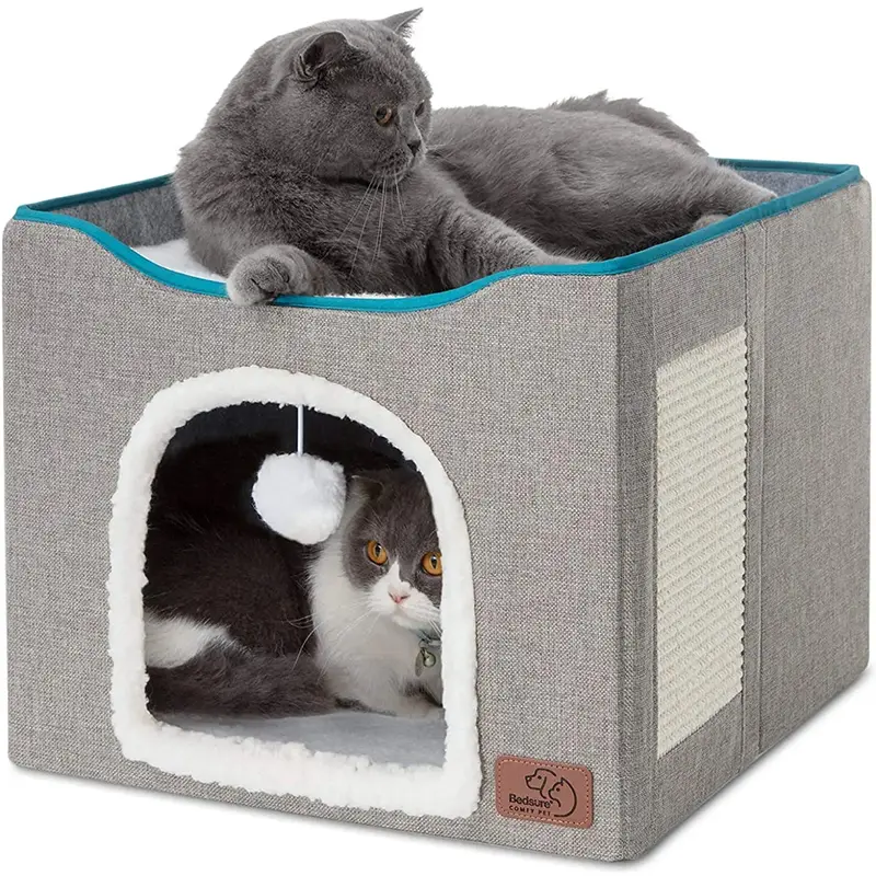 Cats Bed for Winter Halloween Houses Warm Accessory Beds Cushions Pet Accessories Dog Mat Goods All Basket Things Habitats House