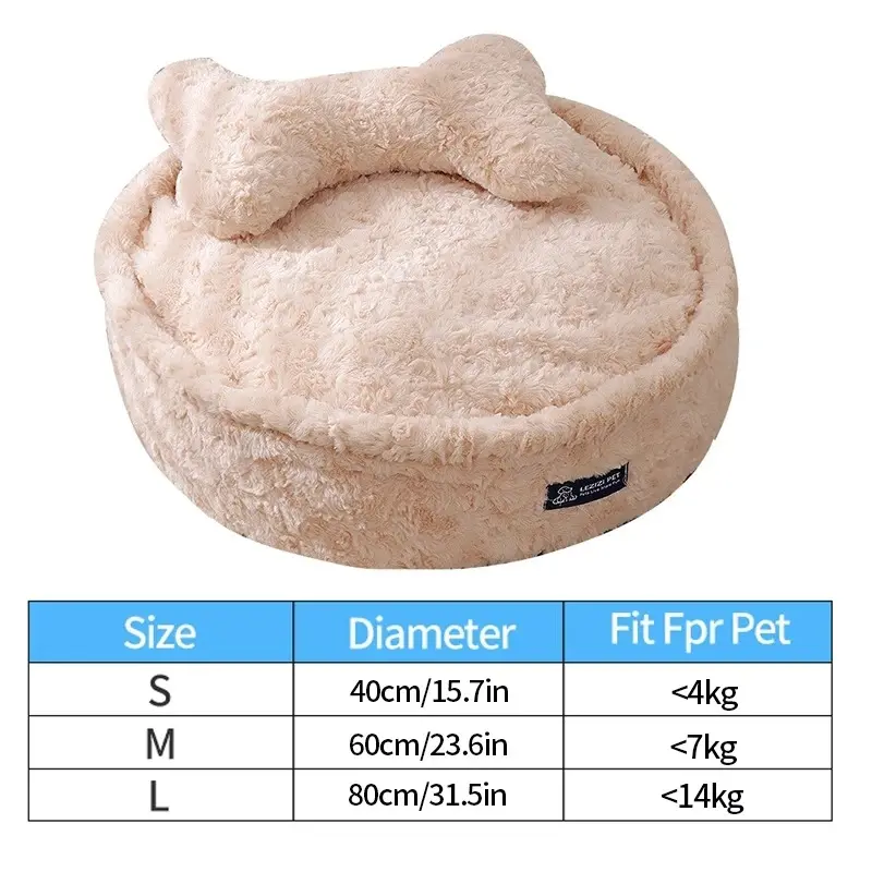 Dog Bed Pet Beds Accessories Supplies Dogs Winter Baskets Fluffy Bedding Warm Mat Sofa Big Accessory Small Breeds Puppy Cats