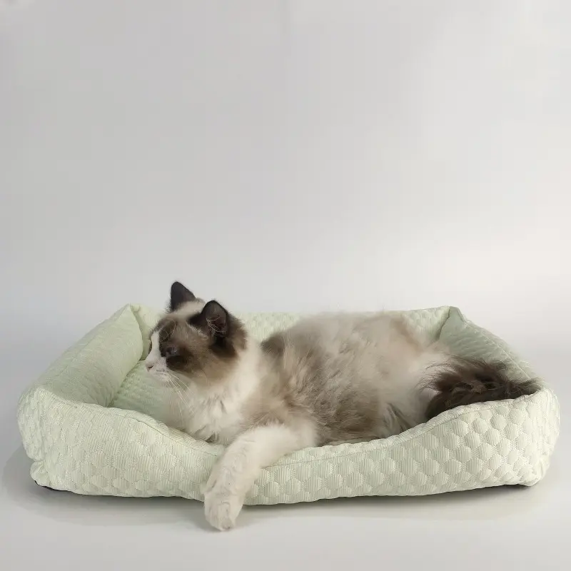 Cooling Mat House for Cats Summer Plush Bed Goods Animals Furniture So Pets Animal Pet Accessories Pillow Sleeping Beds Mats Dog