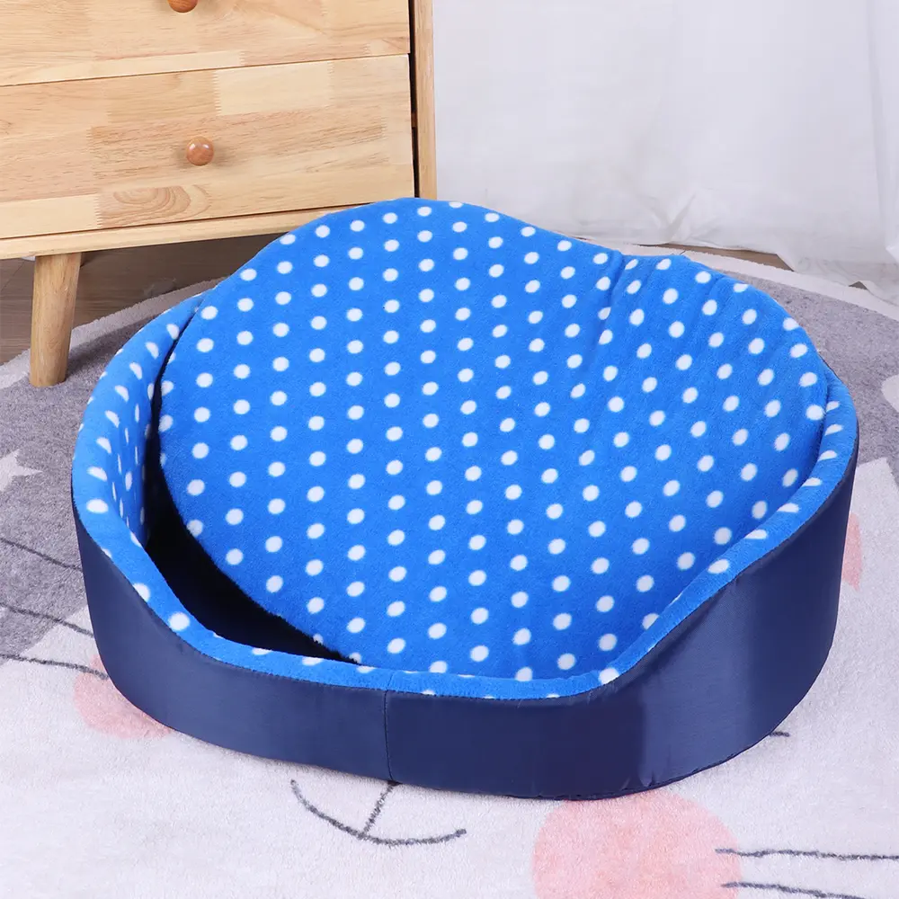 Cats Bed Dot Sponge Pad Dog Accessories Houses and Habitats Pet House Puppy Goods All Supplies Cushions Things Beds Basket Mat