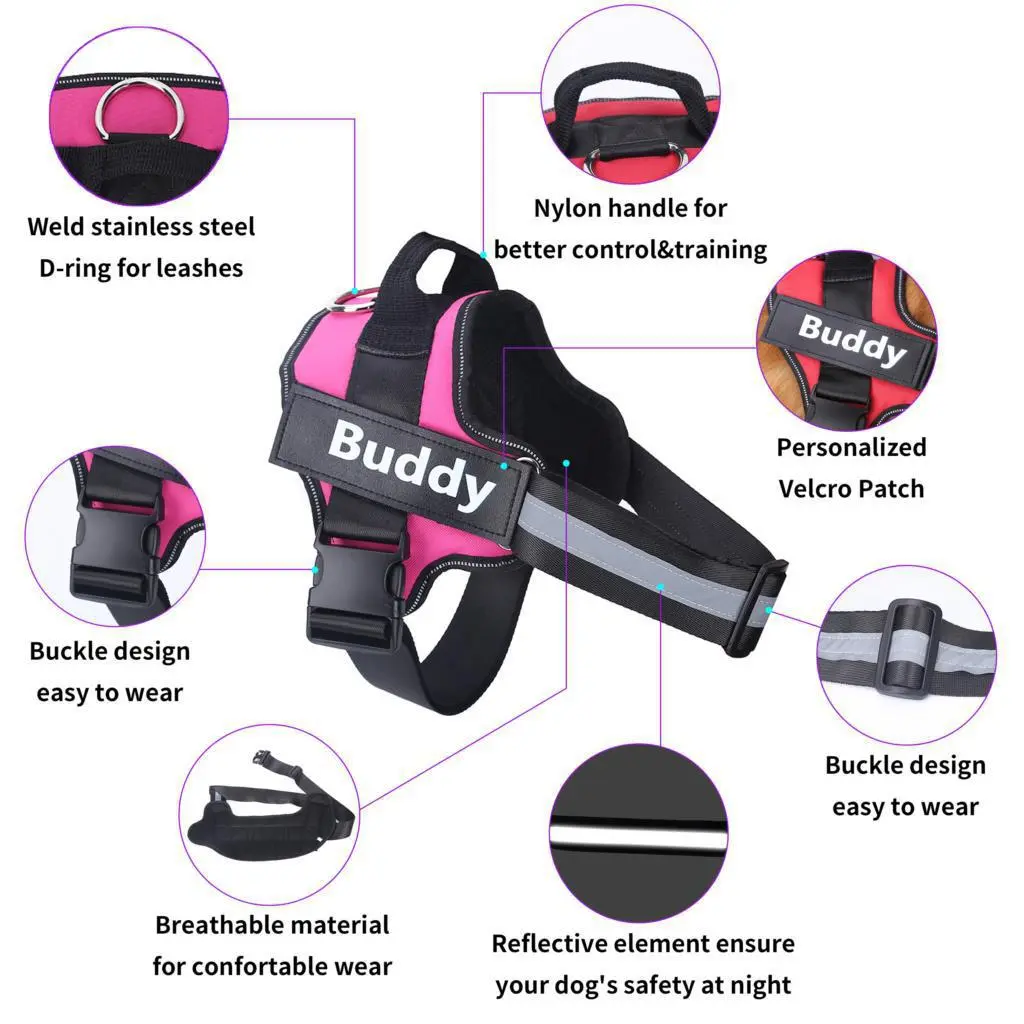 Collars for Dogs Dog Accessories Large Small Harness Customized Collar Choker Puppy Electronic No Pull Breeds Chest Medium Pet
