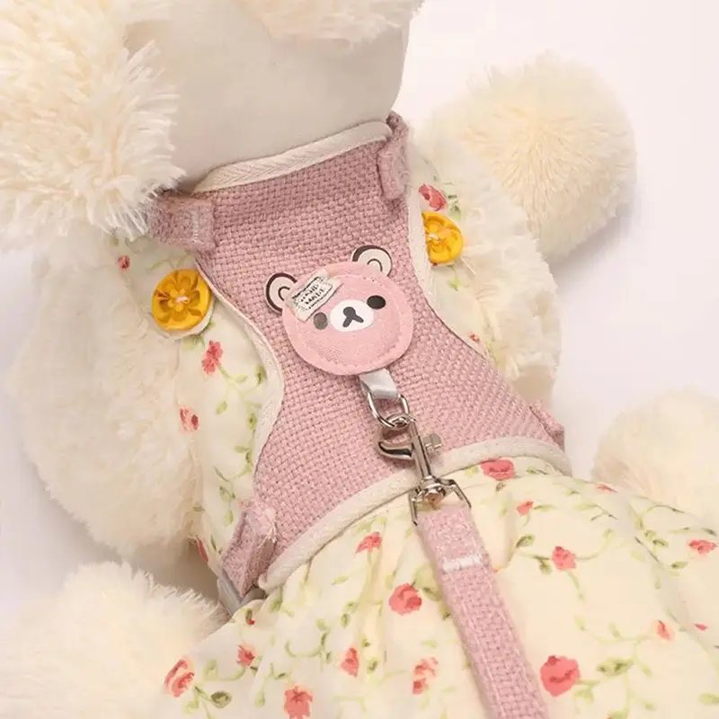 Kittens Harness Pet Collar Supplies for Cats Small Breeds Products Pets Collars Kitten Products Pet Puppy Harness Things