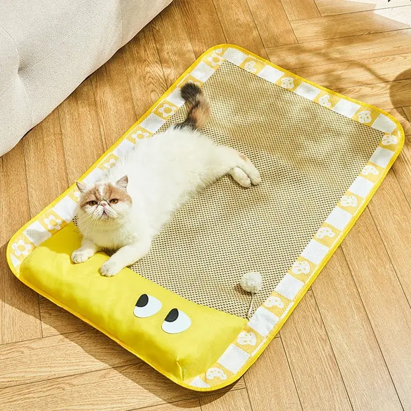 Mat Dog Cushion Cooling Pets Supplies Accessories Petty Bed Doggie for Dogs Big Mattress Large Lie Sofa Golden Retriever Small