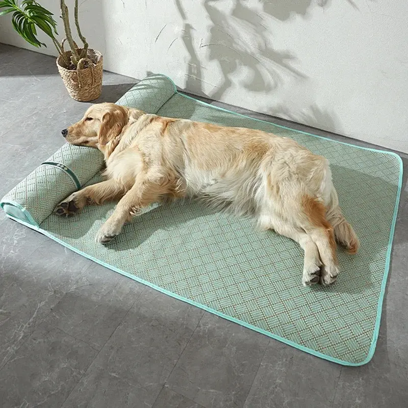 Cooling Bedding for Dogs Mat Pets Supplies Dog Beds Tiny Washable Bed Lie Outdoor House Cushion Mattress Large Pet Accessories