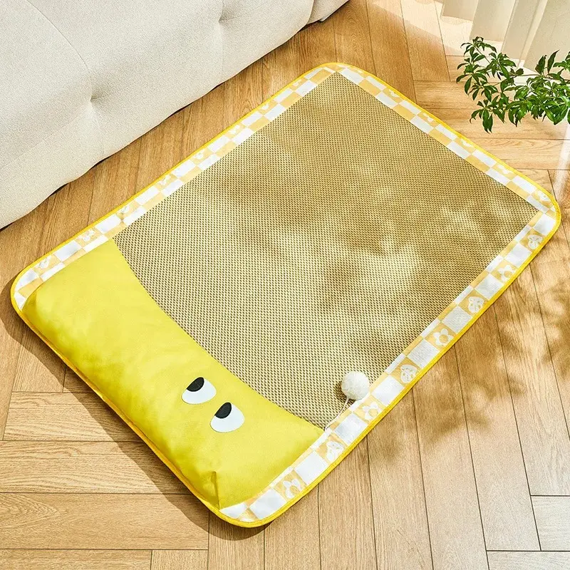 Mat Dog Cushion Cooling Pets Supplies Accessories Petty Bed Doggie for Dogs Big Mattress Large Lie Sofa Golden Retriever Small