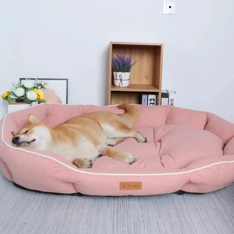 Pet Beds for Dogs Home Dog Bed Large Dog Kennel Accessories Washable Big Bedd Supplies Plush Mat Accessoires Underpad Bedding