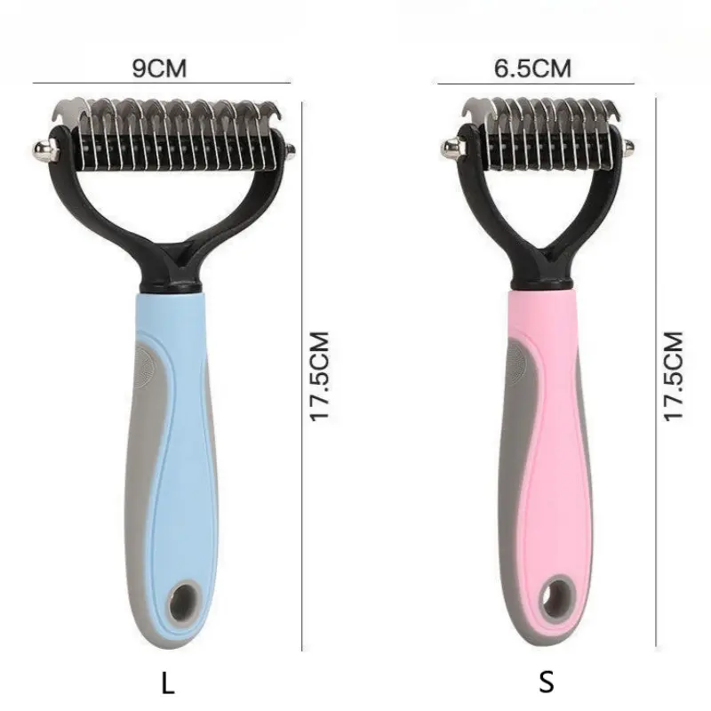 Professional Pet Deshedding Brush Dog Hair Remover Pet Fur Knot Cutter Puppy Cat Comb Brushes Dogs Grooming Shedding Supplies