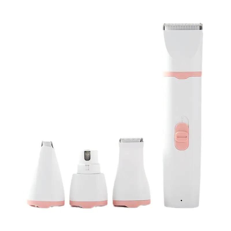 4-In-1 Cat Dog Hair Clippers Grooming For Nail Grinder Cordless Electric Trimmer Low Noise USB Rechargeable Pet Clippers Durable