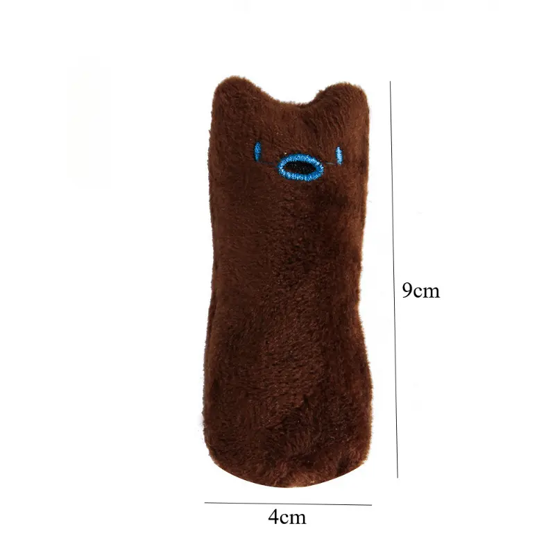 Funny Interactive Plush Cat Toy Teeth Grinding Catnip Toys Pet Kitten Chewing Vocal Toy Claws Thumb Bite Cat mint For Cats