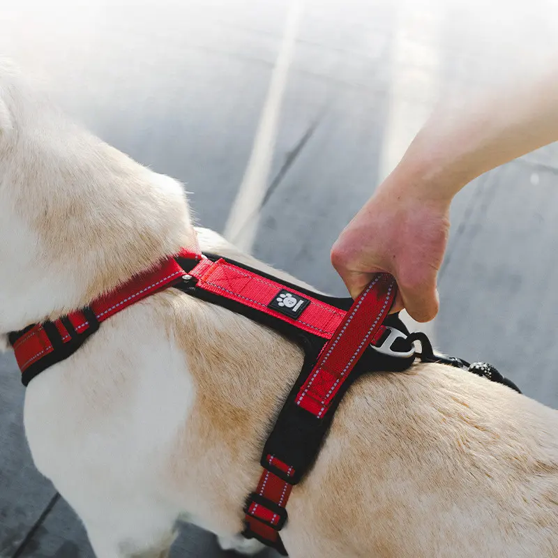Heavy Duty Dog Harness with Front Clip Easy Control Handle for Large Dogs No Pull Walking Adjustable Pet Vest
