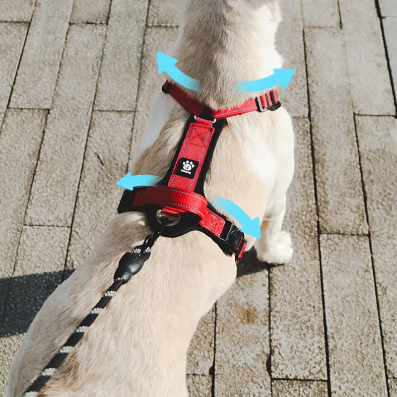 Heavy Duty Dog Harness with Front Clip Easy Control Handle for Large Dogs No Pull Walking Adjustable Pet Vest