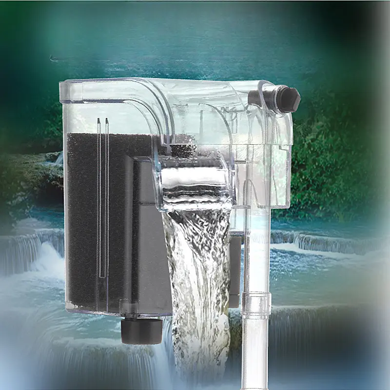 New Hanging Filter Mini Filter Fish Tank USB Power Interface 2.5W Flow 250H/L Suitable for Fish Tanks Below 30cm Aquarium