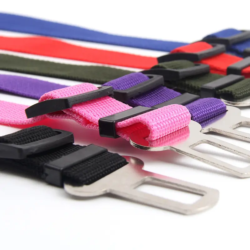 Dog Car Seat Belt Safety Protector Travel Pets Accessories Dog Leash Collar Breakaway Solid Car Harness Pet Car Seat Belts