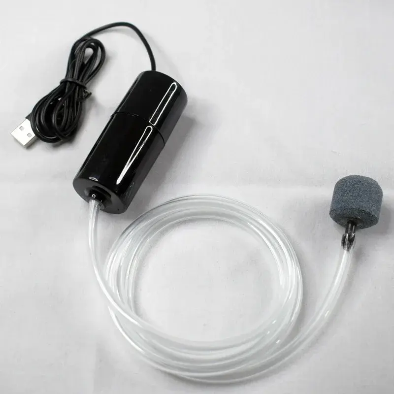 Aquarium Oxygen Air Pump USB Small Oxygenator for Fish Tank Silent Air Compressor Mini Aerator Portable Fish Tank Accessories