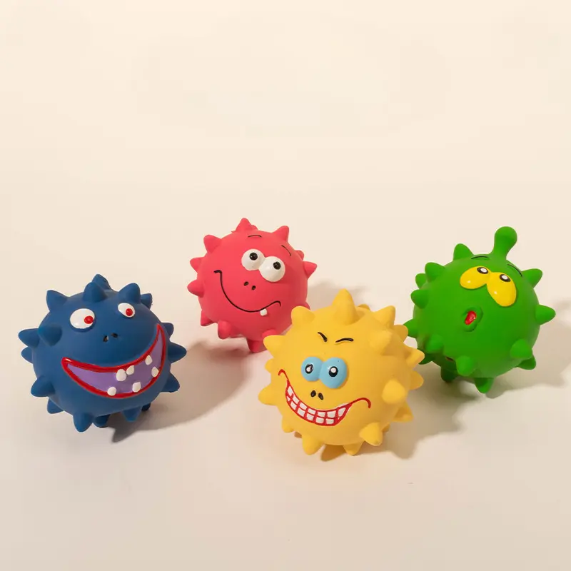 Cute Squeaky Pet Dog Interactive Chew Toy Puppy Bite Resistant Thorn Tooth Cleaning Toy Molar Chew Toys for Dogs Supplies